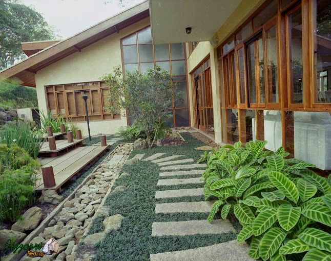 Caminhos de Seixos e Pedras: A Beleza Natural e a Facilidade de Manutenção - inspiração 3