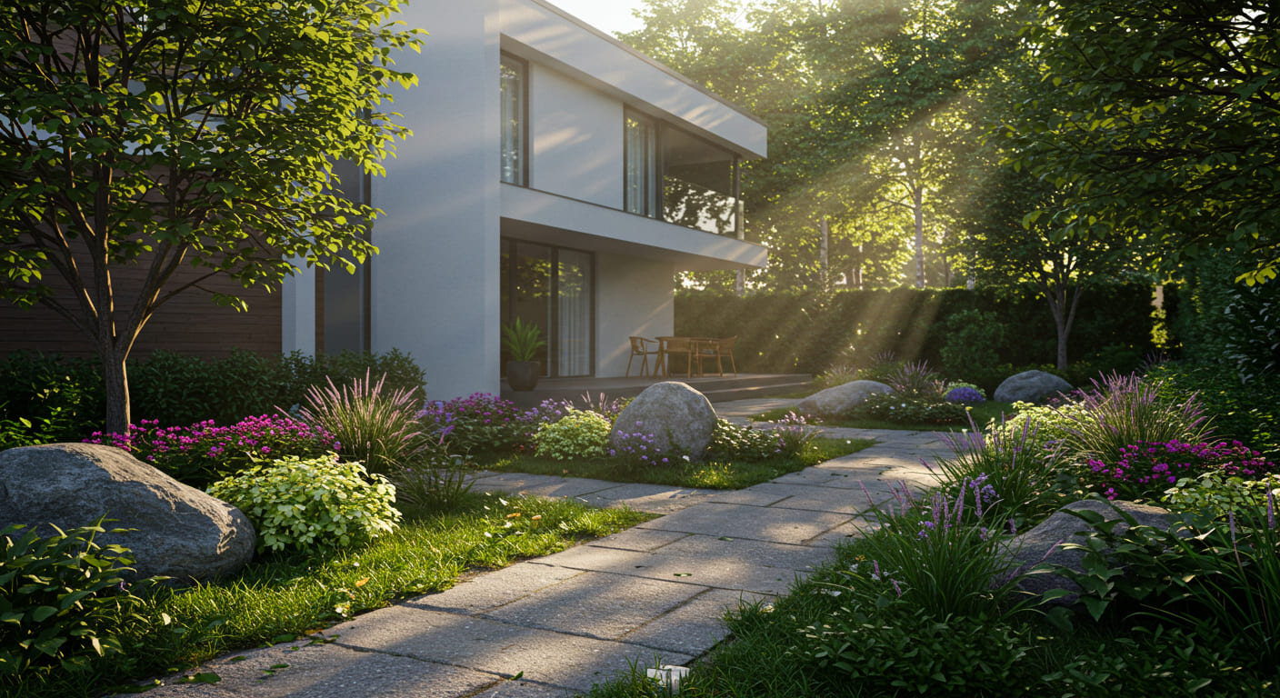 A Harmonia das Cores: Como Cloud Dancer Realça Seu Jardim em 2026 - inspiração 2