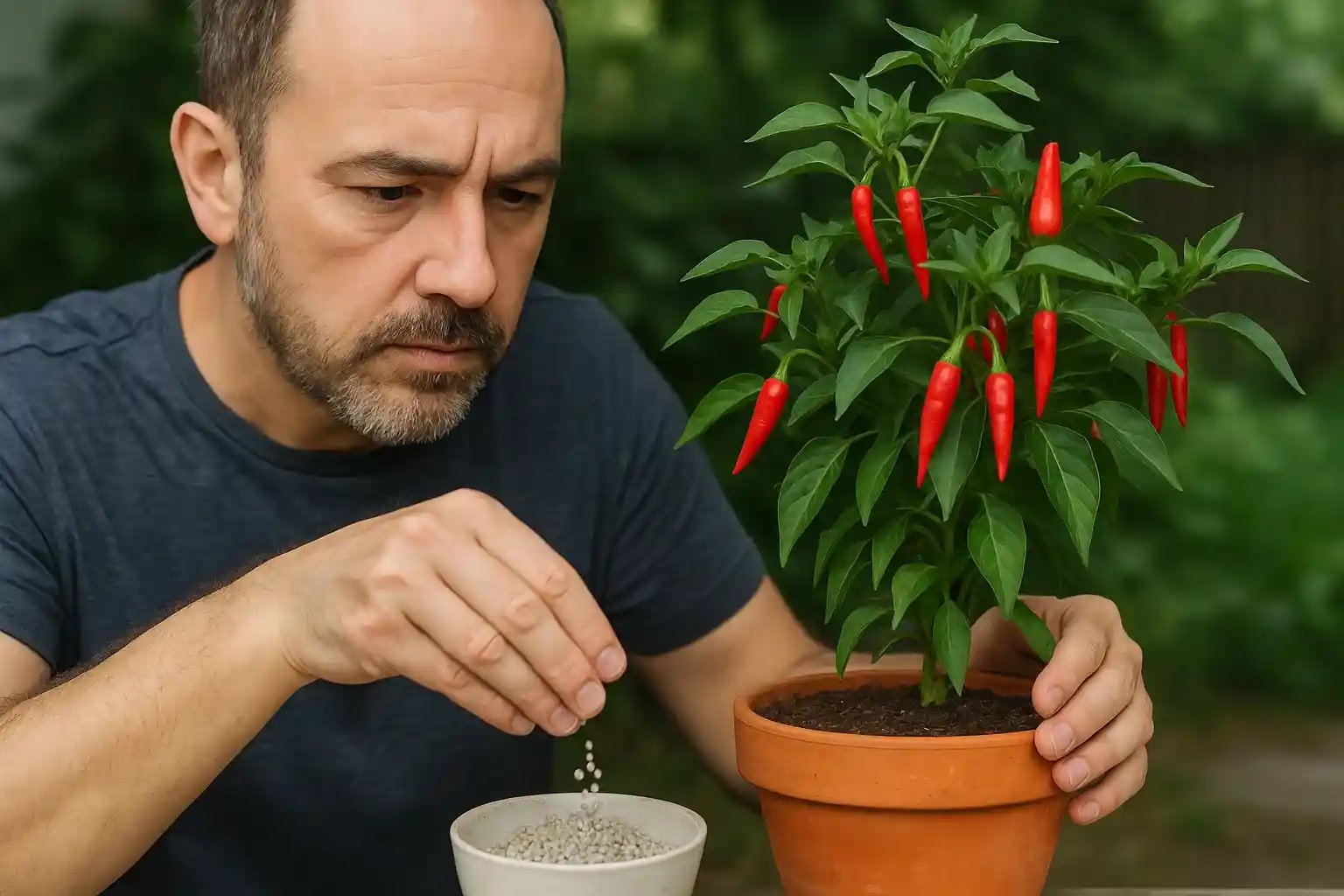 Receitas caseiras de adubo para turbinar suas pimenteiras