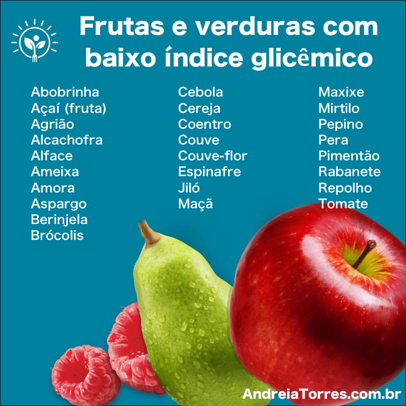 alimentos com baixo índice glicêmico