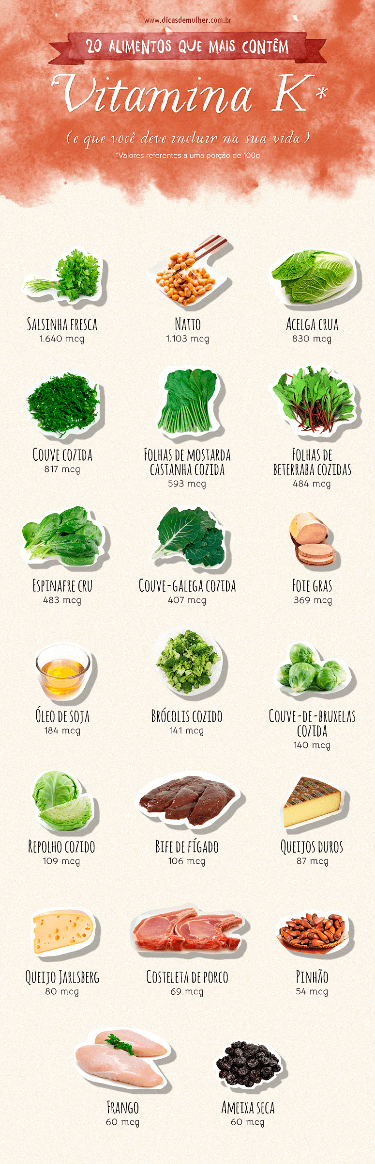alimentos ricos em vitamina k2