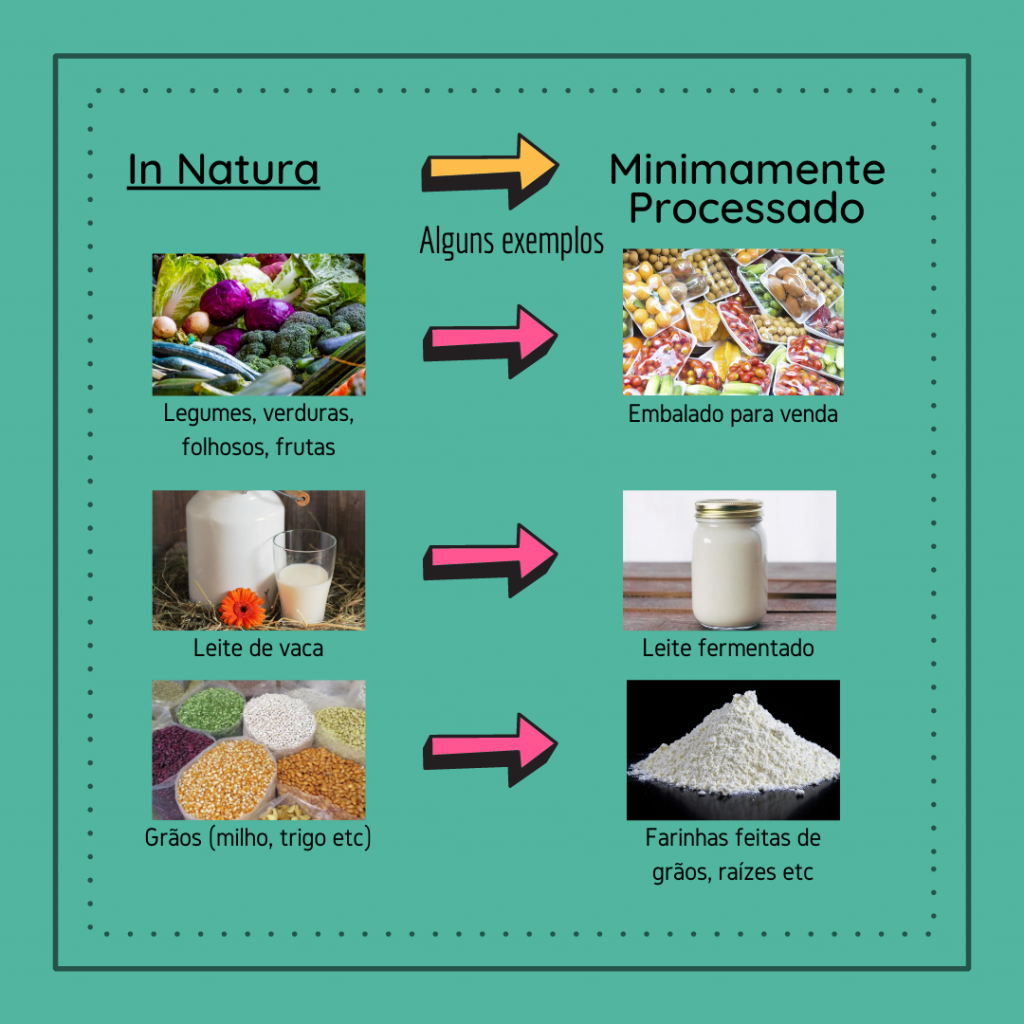 alimentos minimamente processados exemplos