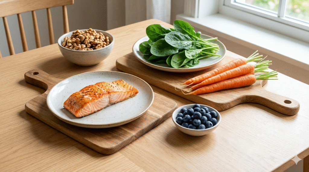 alimentos para evitar a neurite óptica