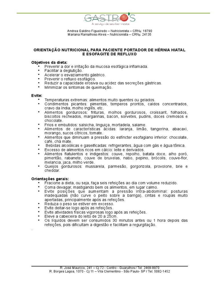 Mitos e verdades sobre a alimentação na esofagite