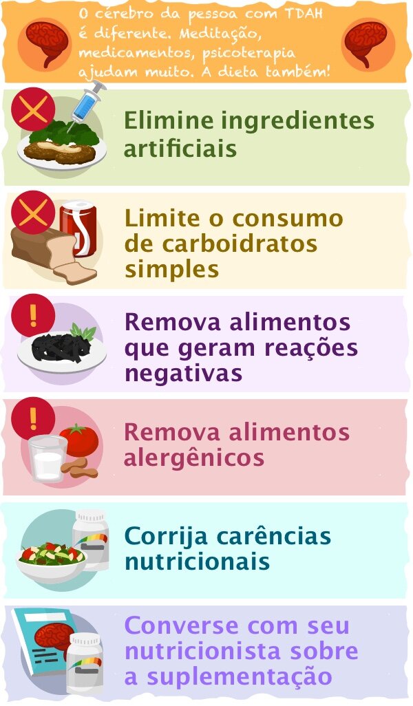 alimentos para quem tem TDAH
