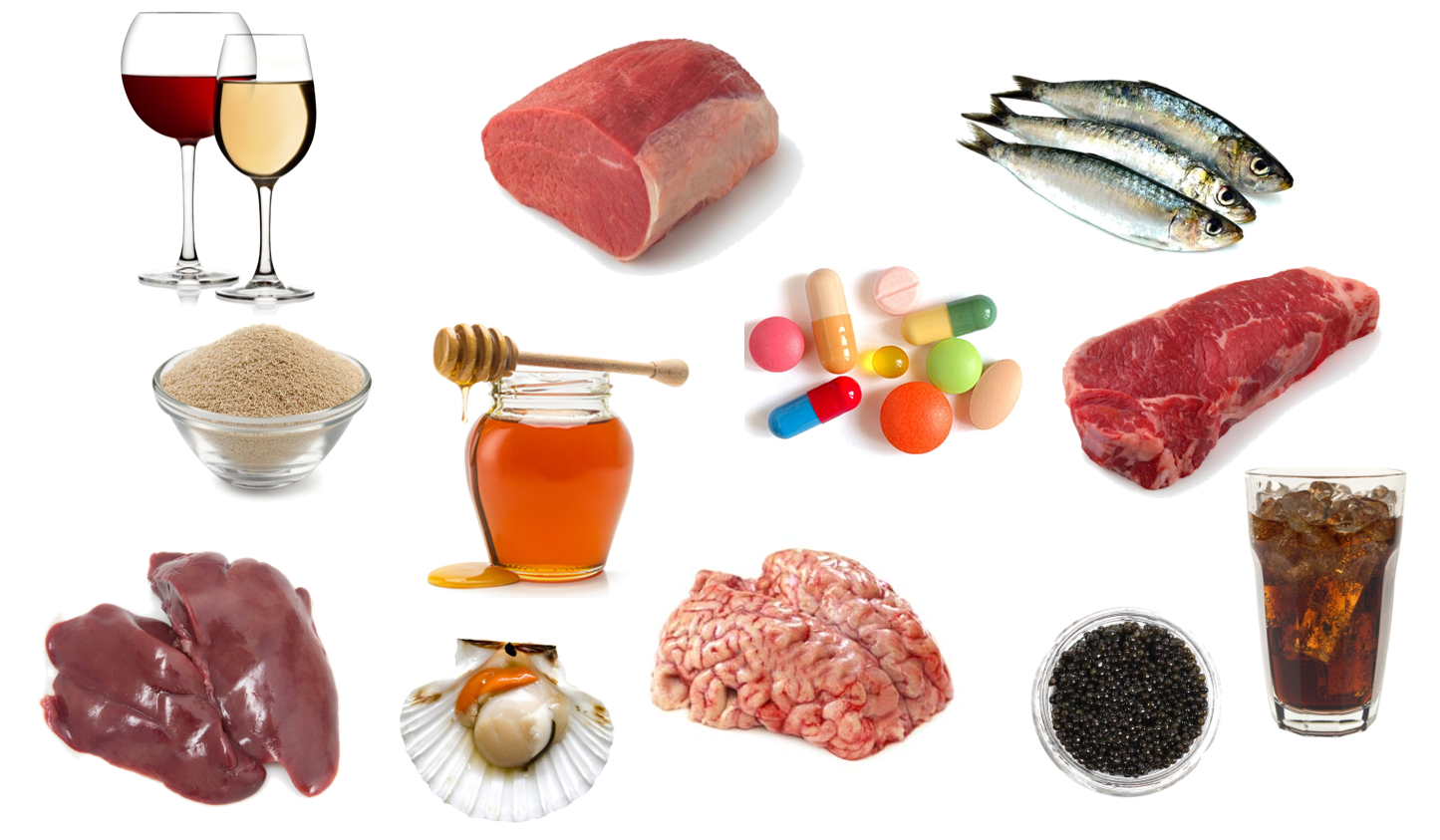 alimentos que aumentam o ácido úrico