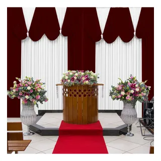 decoração altar casamento boho chic ao ar livre