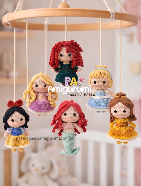 receita amigurumi cinderela vestido azul