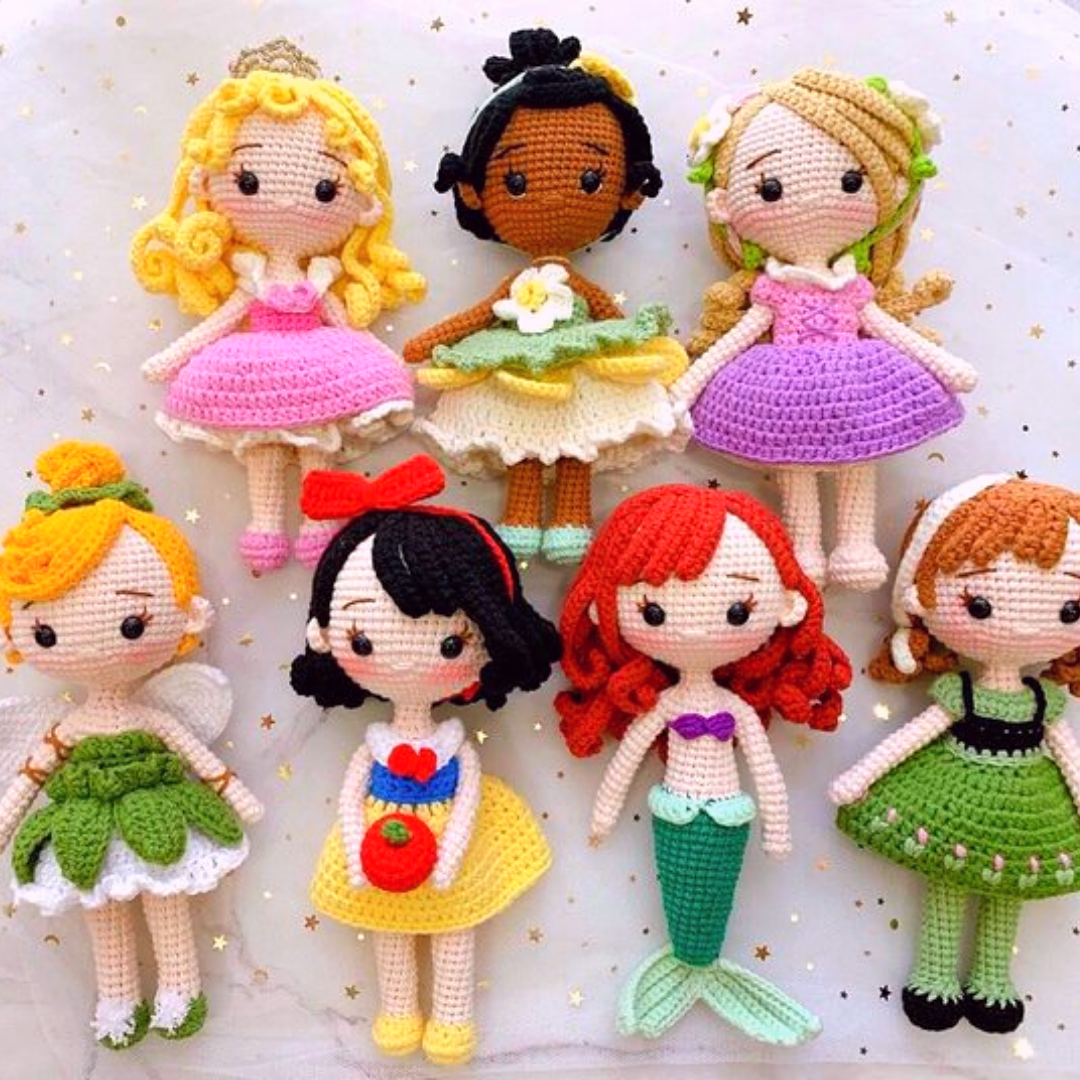 amigurumi as princesas