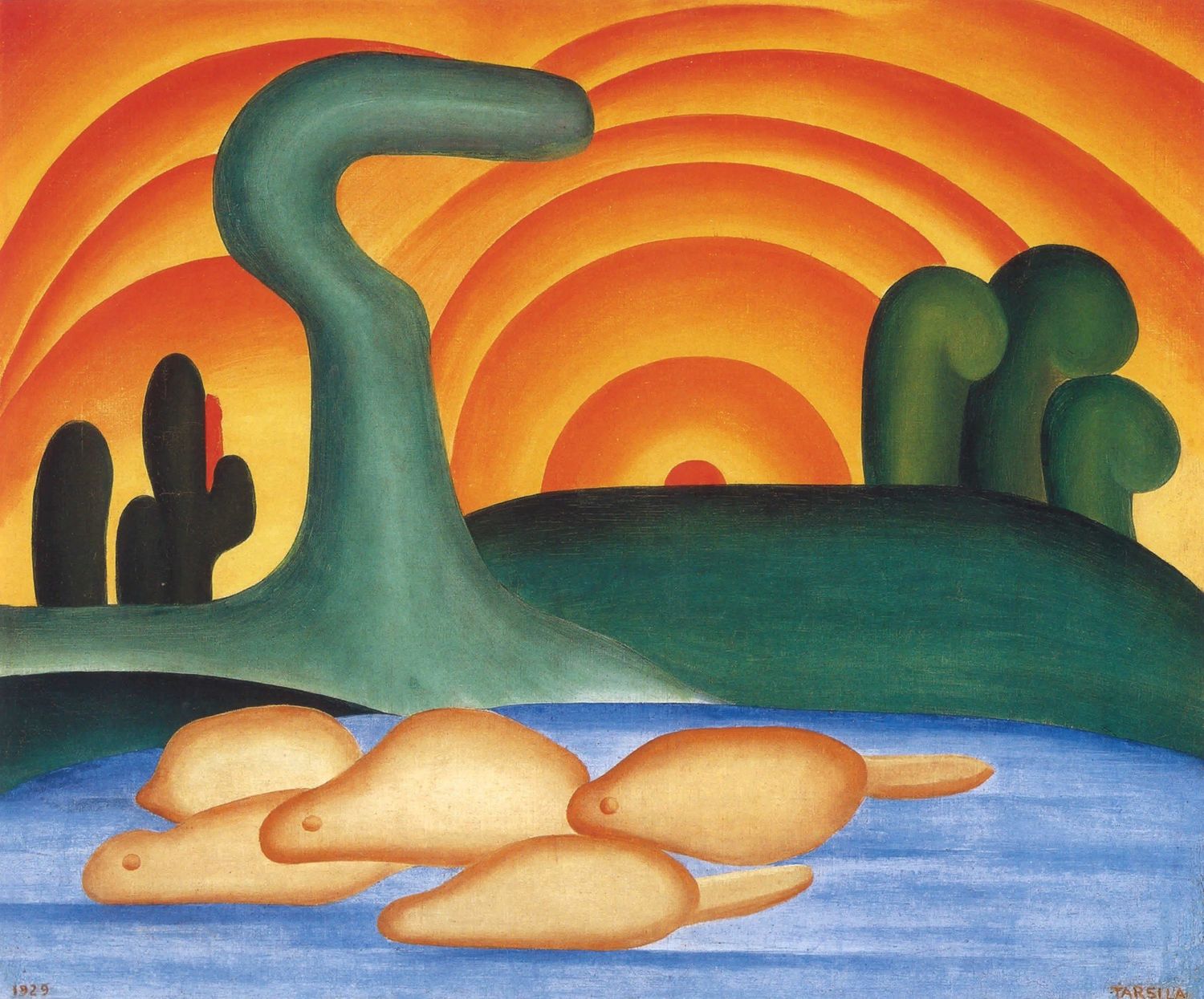 Análise das fases artísticas de Tarsila do Amaral: do Pau-Brasil à Antropofagia