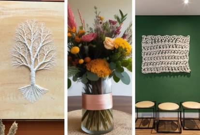 5 ideias de esculturas com sementes e pedras