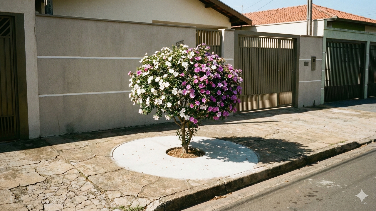 árvores para calçada sem quebrar piso