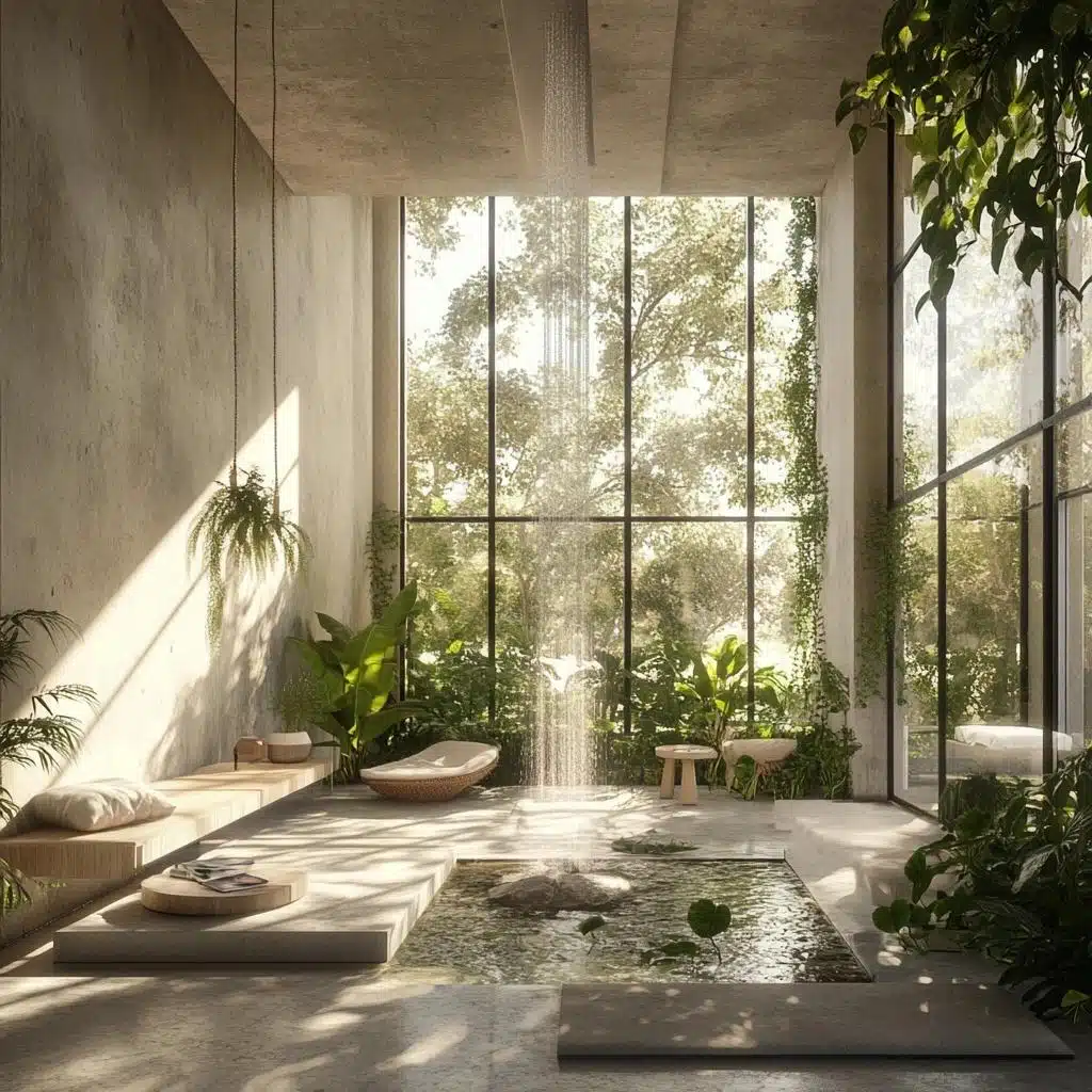 arvores e a arquitetura biofilica