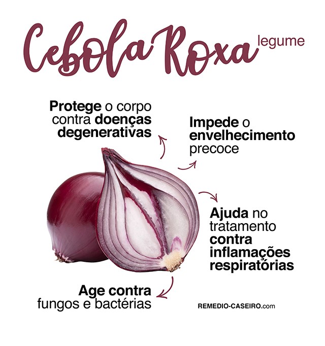 benefícios da cebola roxa antioxidante