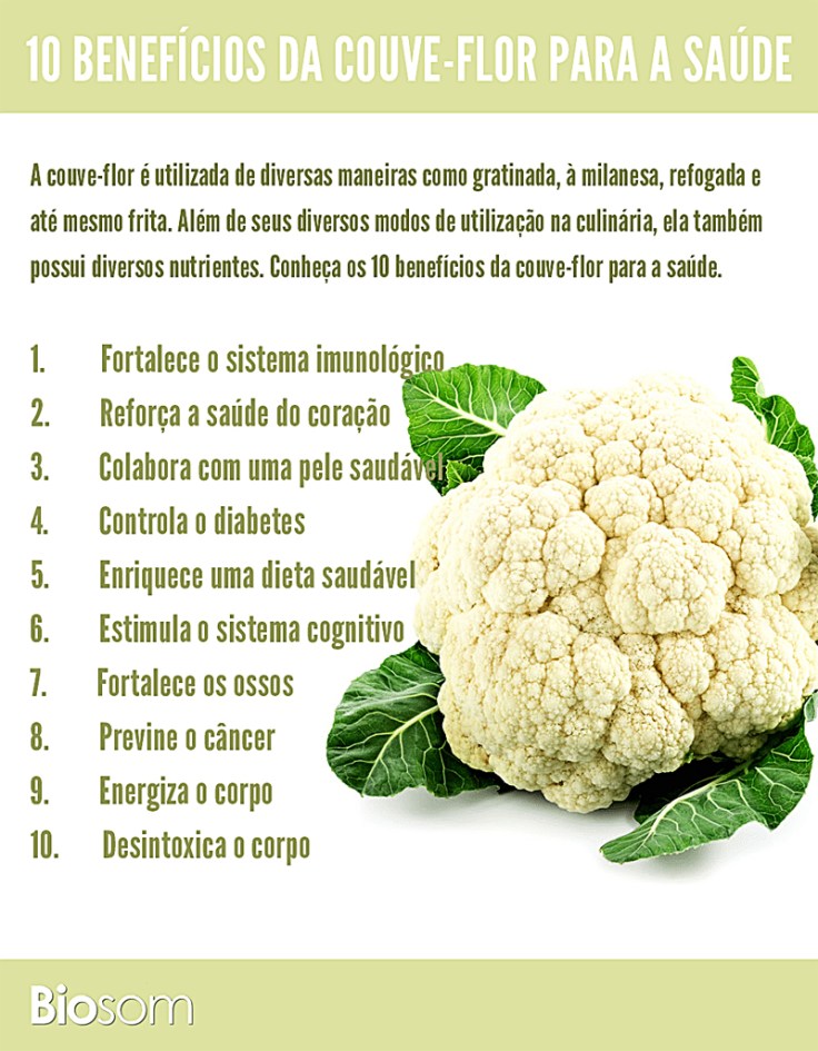 benefícios da couve-flor para emagrecer