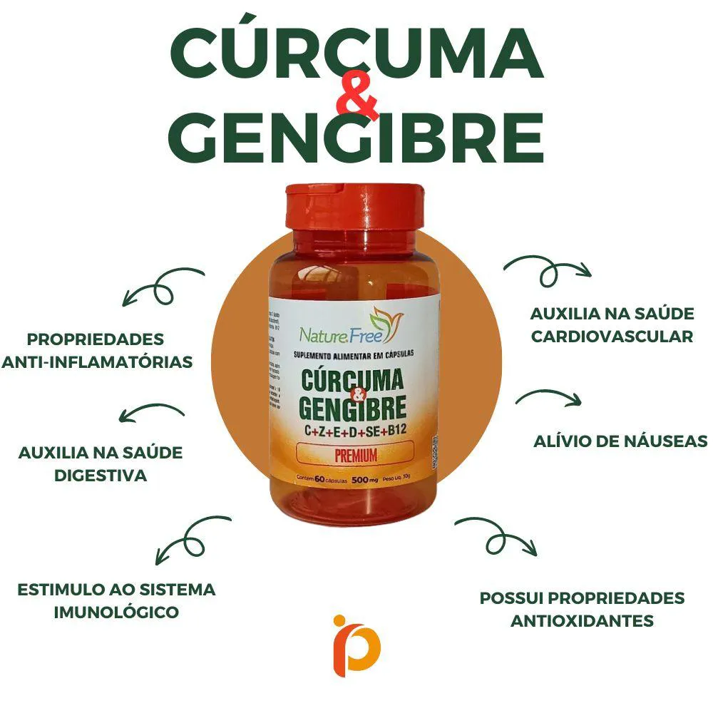 Receita de Shot Matinal de Gengibre e Cúrcuma
