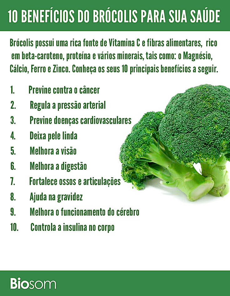 benefícios do brócolis ninja