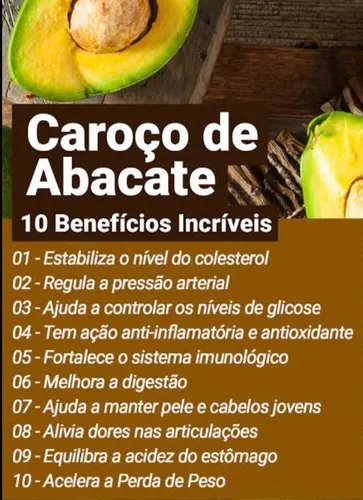 benefícios do caroço de abacate