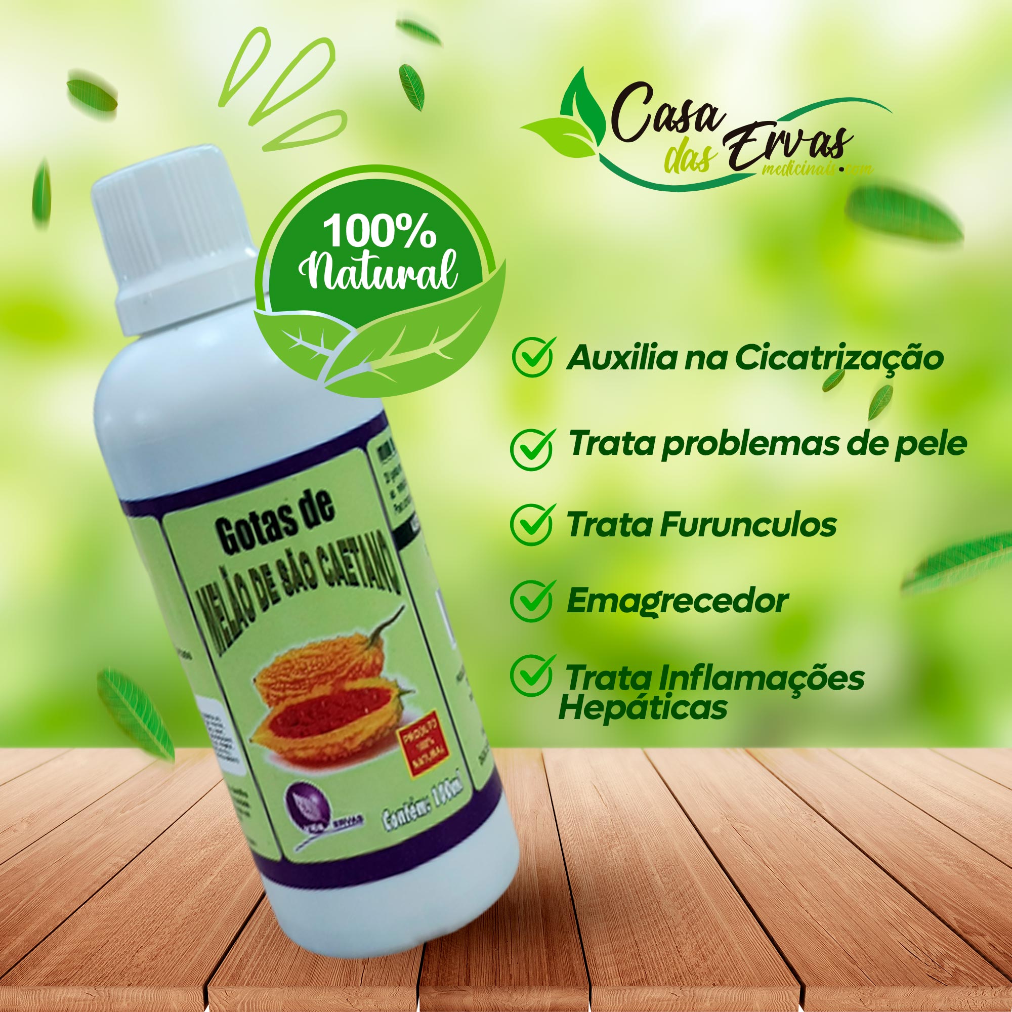 Como fazer chá de melão de são caetano