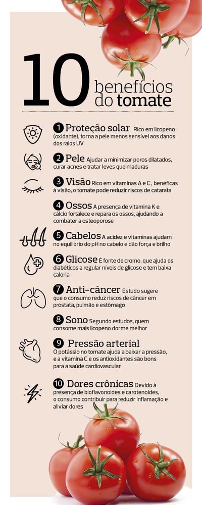 benefícios do suco de tomate