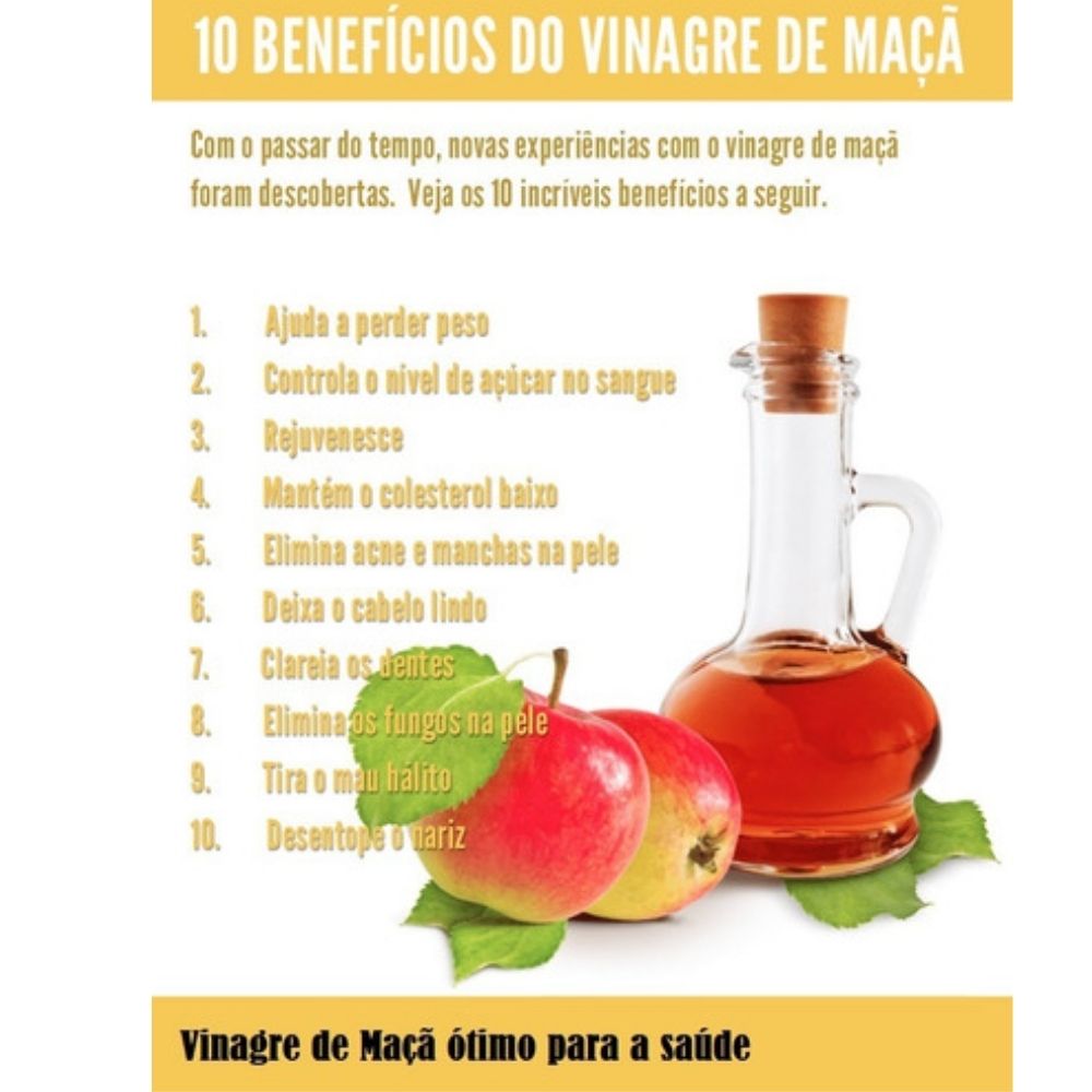 benefícios do vinagre de maçã