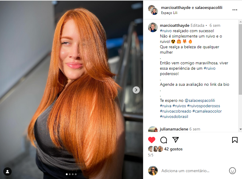 melhores fotos cabelo vermelho acobreado escuro