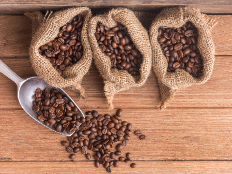 Café em grãos torra média