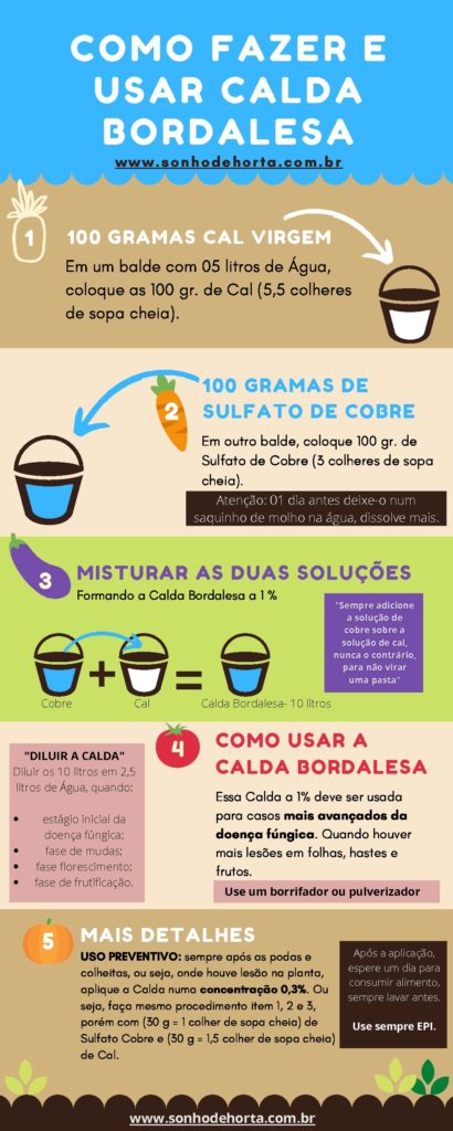como fazer calda bordalesa para roseiras