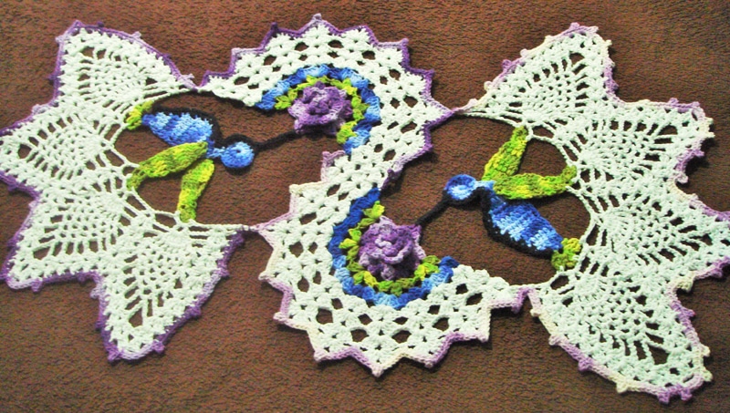 passo a passo trilho de mesa croche majestade