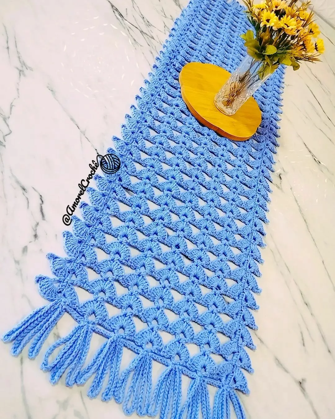 centro de mesa croche comprido ou trilho de mesa tecido qual escolher