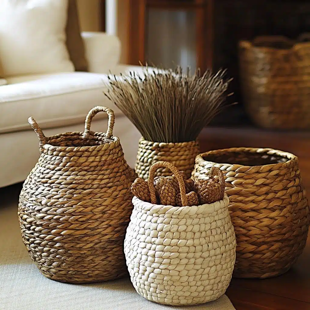 como evitar cesto decorativo acumule bagunça