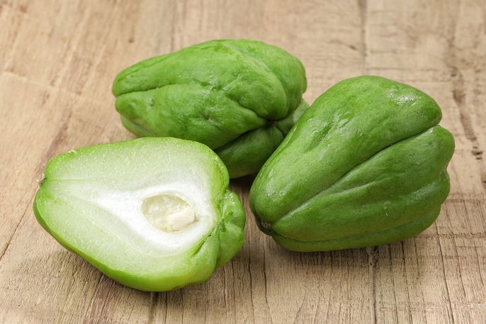 quais vitaminas o chuchu tem