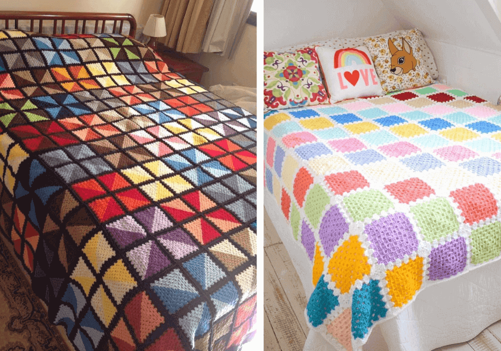 colcha de chita com croche vs patchwork qual escolher