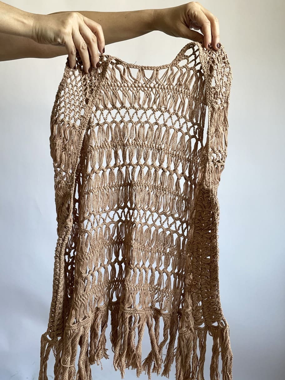 coletes de croche com franjas