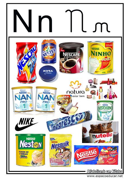 alimentos com a letra n