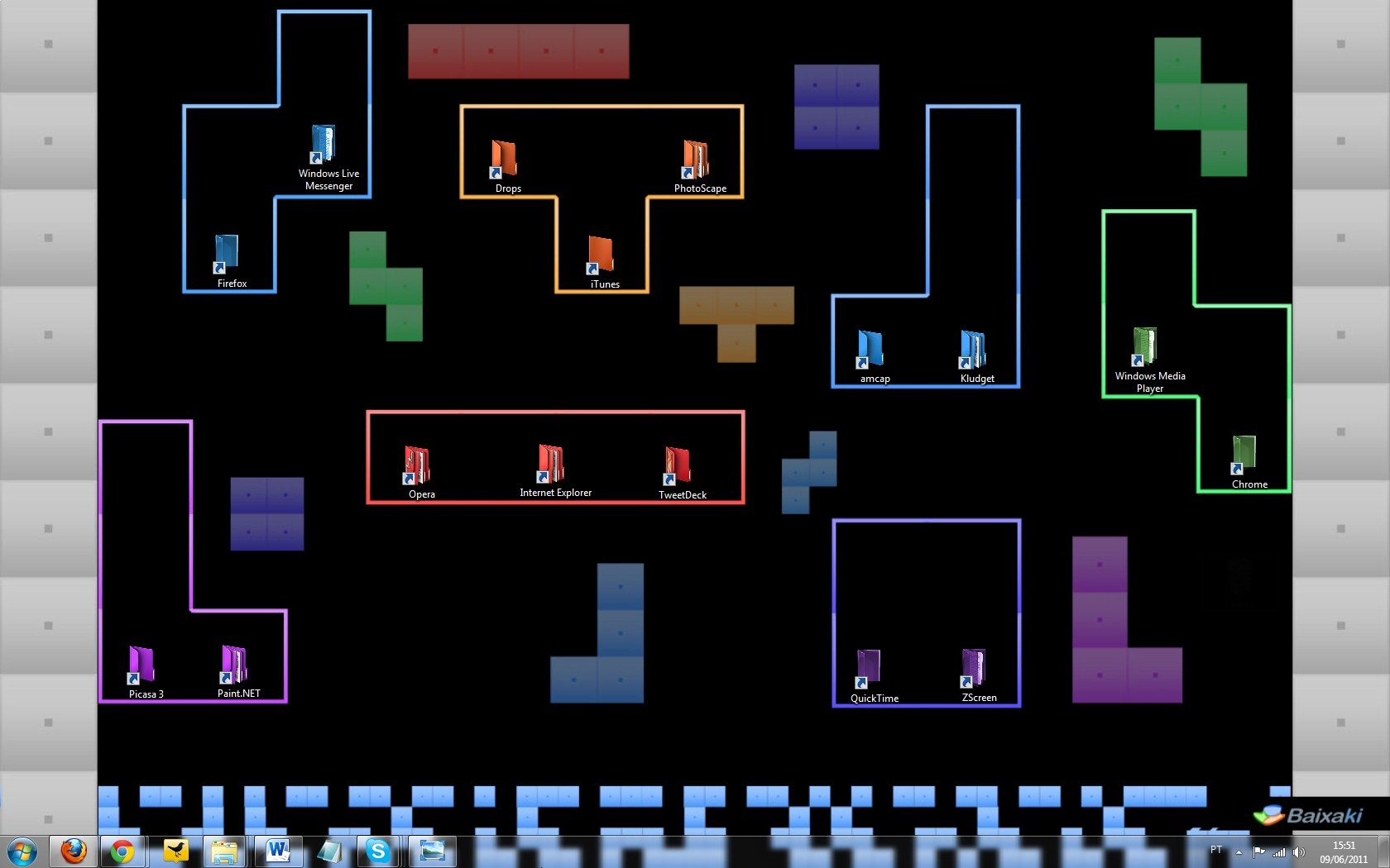 Como ocultar ícones da área de trabalho