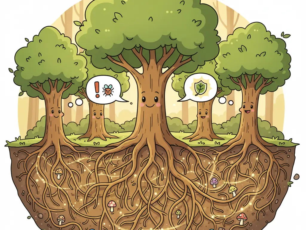 5 ideias de títulos:
1. A Inteligência Oculta das Florestas: Como as Árvores Conversam.
2. 