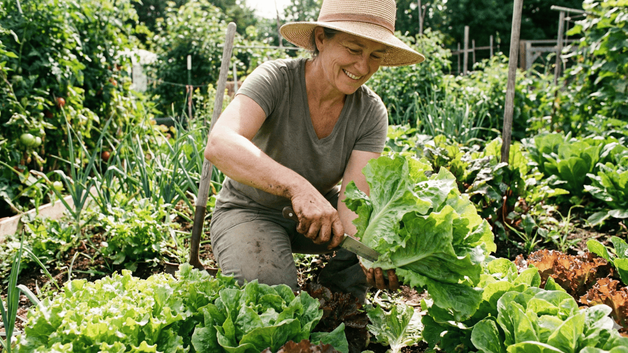como colher alface sem matar a planta