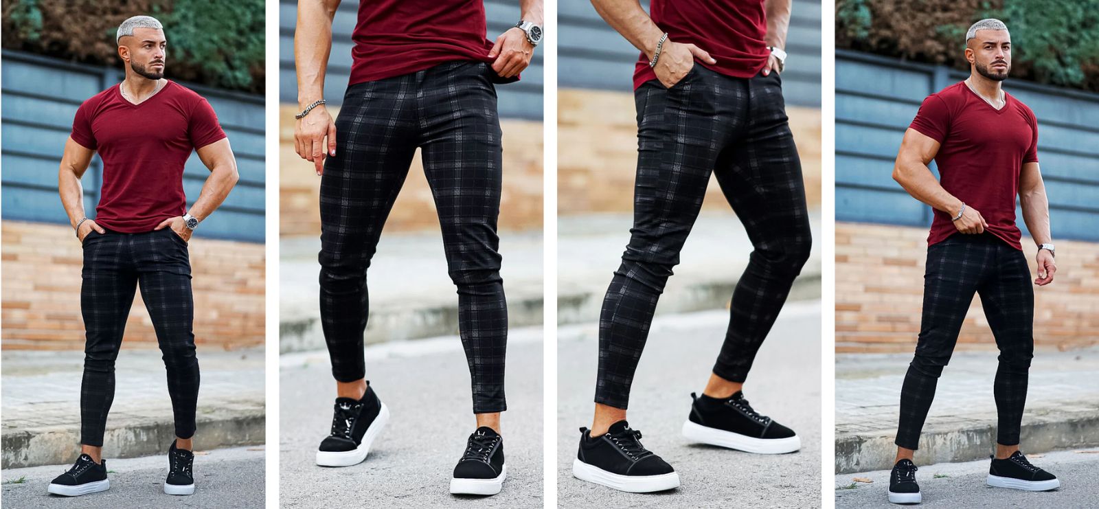 Como combinar vinho (burgundy) com tons de cinza