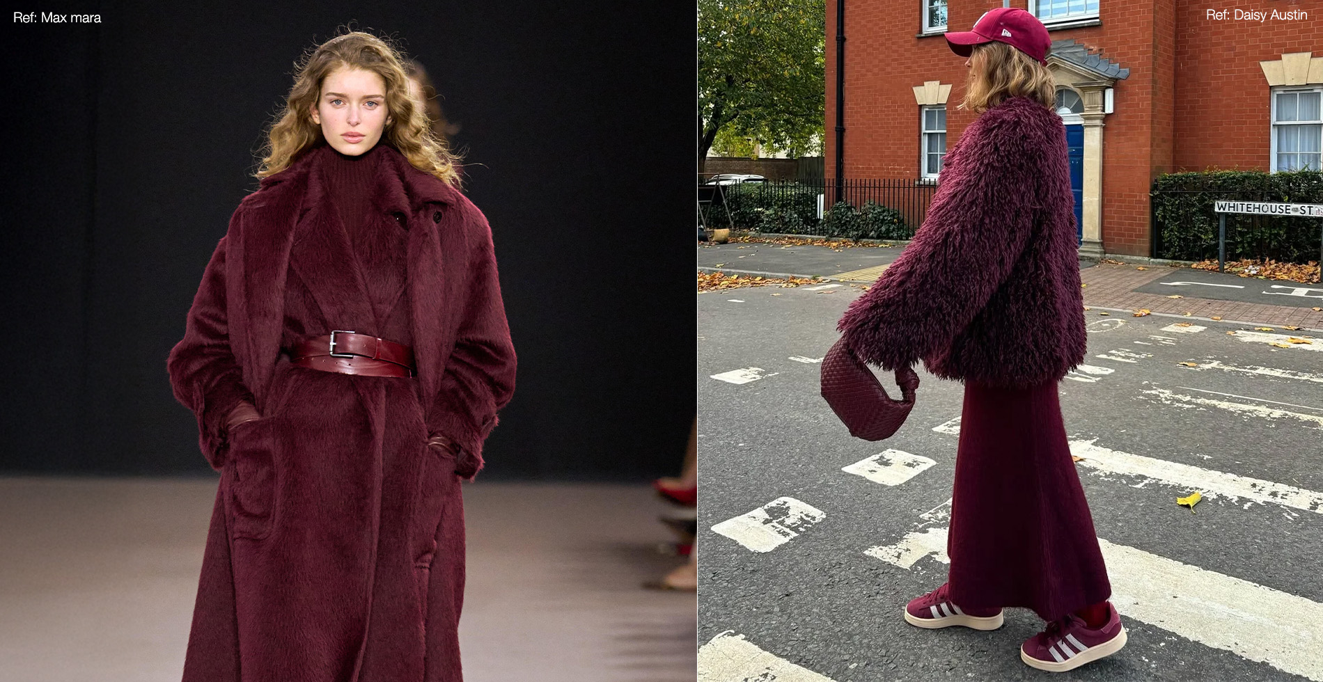 looks vinho burgundy cinza inspiração