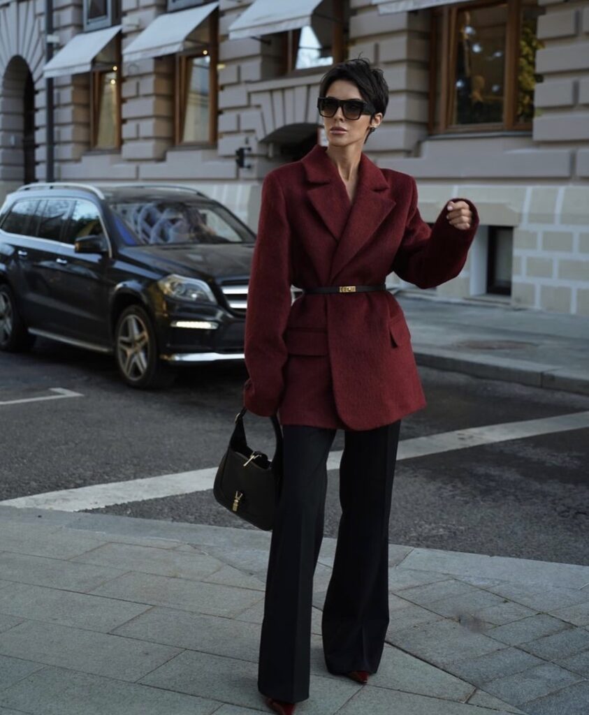 Como combinar vinho (burgundy) com tons de cinza