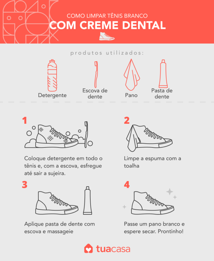 como deixar tenis de tecido branco