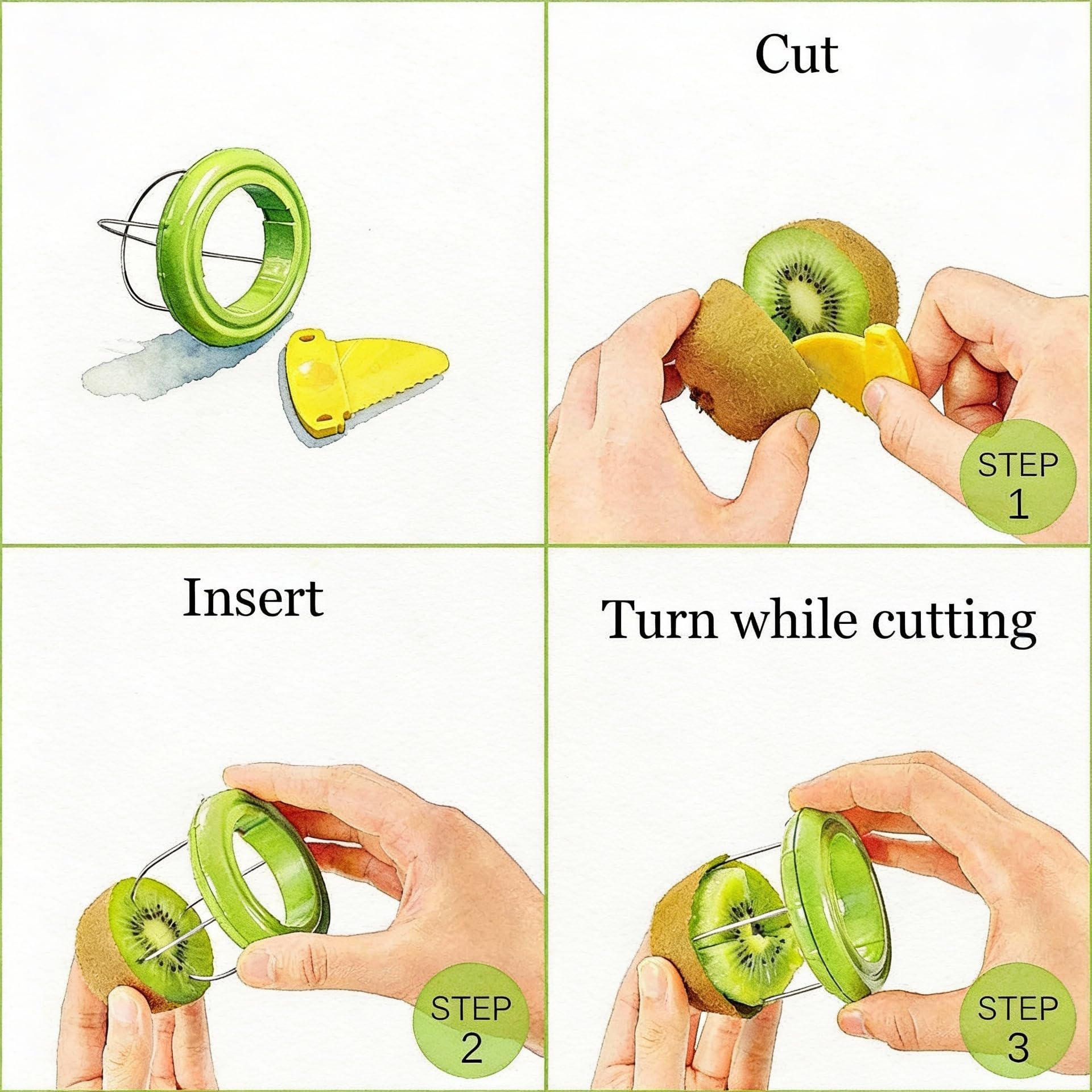 como descascar kiwi fácil