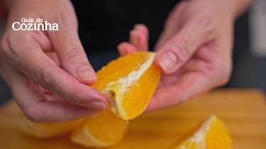 como descascar laranja rápido