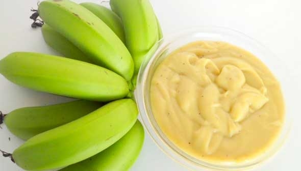 como fazer biomassa de banana verde