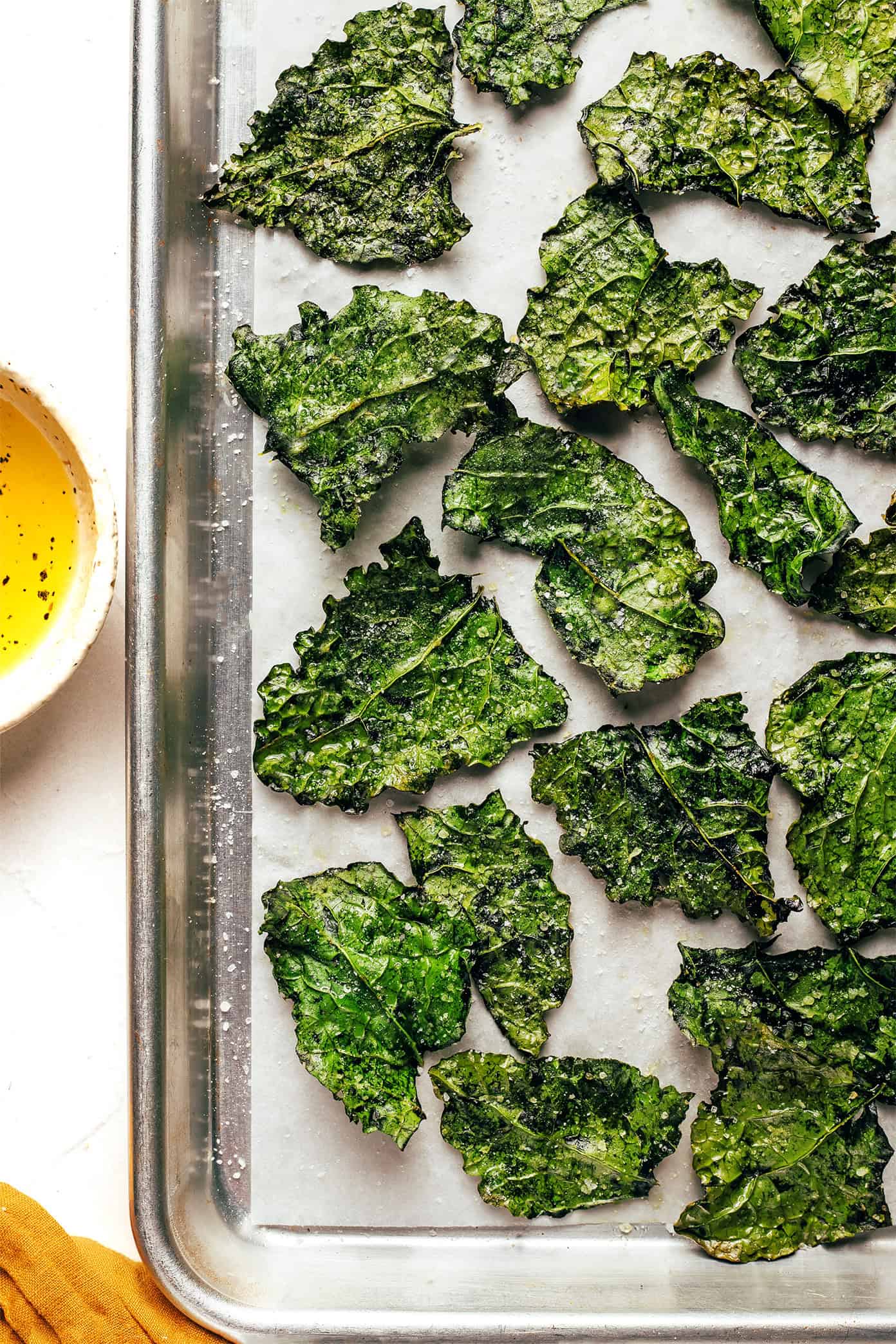como fazer chips de kale