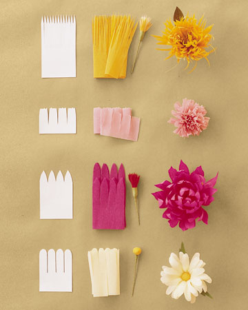 ideias de flores de papel crepom para decoração de festas