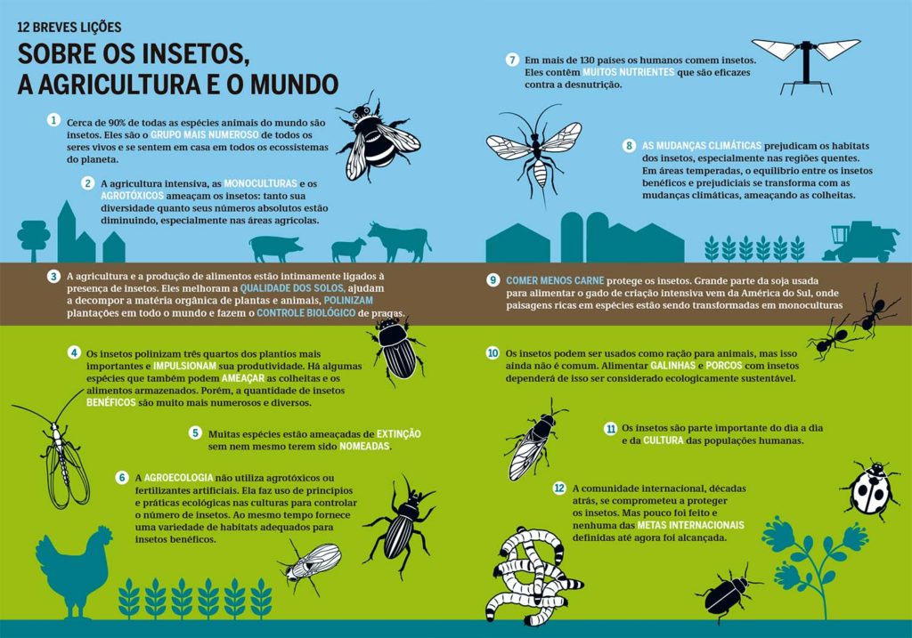 como os insetos prejudicam e ajudam as arvores