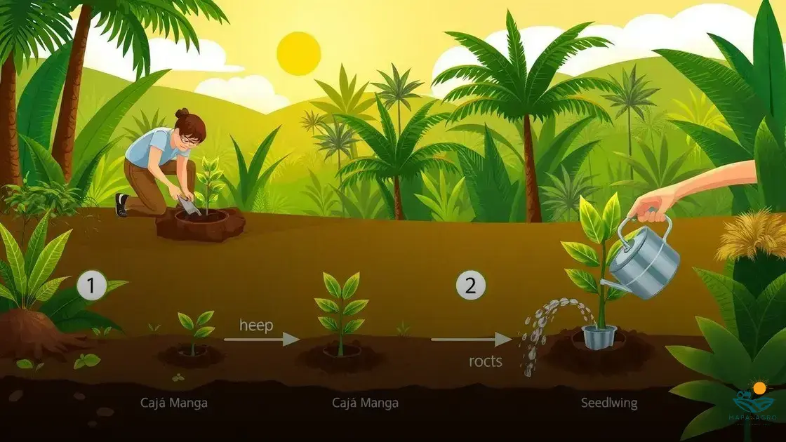 como plantar cajá manga