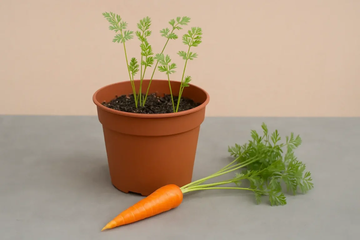 como plantar cenoura em vaso profundo